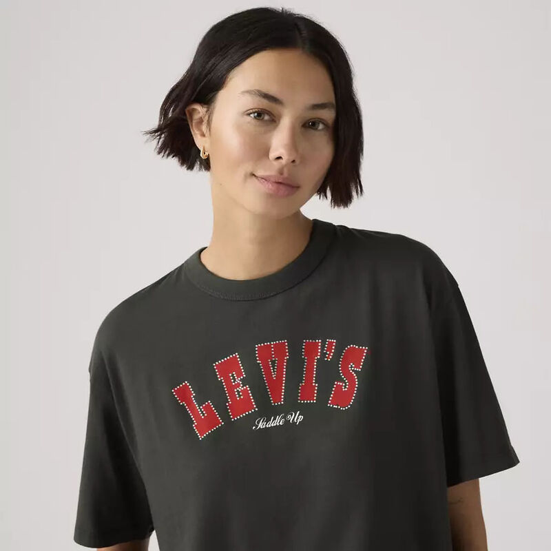 Levi's Graphic Tabor T-Shirt Rhinestone Archival Levi's Pirate Black image number 3